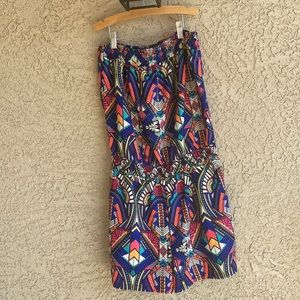 Speed control colorful  women’s one piece romper, short set size large